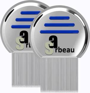 Sarbeau Lice Comb, Stainless Steel , Washable and Reusable(Pack of 2)_C_015
