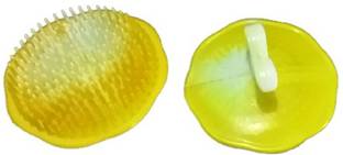 RAJ Round Hair Brush/Combs,Plastic Brush/Comb/Kangi/kanga-Multi color-Pack of 2