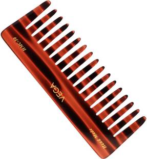 VEGA Handcrafted Large Shampoo Hair Comb made with Cellulose Acetate (HMC-30)