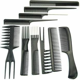 TNEMEC 10 Pcs Multipurpose Salon Hair Styling Hairdressing Barber Professional Kit