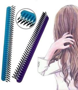 Cosluxe Professional 3 Row Styling Comb ,carbon fibre 3 Line Unbreakable Comb M2