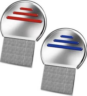 Sarbeau Stainless Terminator Lice & Nit Comb Easy Grip Set of 2