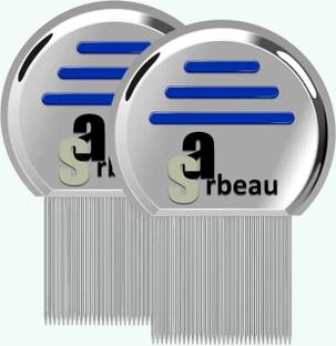 Sarbeau Lice Comb, Stainless Steel , Washable and Reusable(Pack of 2)_C_148