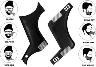 mapperz Beard Shaper for Men-Two Ways beard shaper comb beard shaper tool for men Beard Shaper Tool kit With Comb Perfect Beard Shape For Home And Salon Use Men Beard Accessories