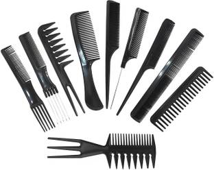 M.S TRADERS Anti-Static hair cutting comb Set Of 10 Professional Hair Cutting & Styling Comb