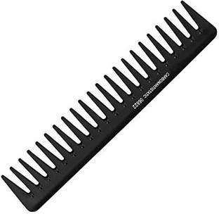 Dhanishka Black Detangling/Rake Comb Wide tooth Comb 6822