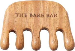 The Bare Bar Neem Wood Massager Comb: Natural Scalp Care & Hair Growth