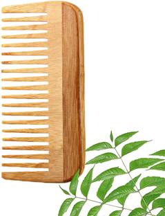 DAUMI Ayurvedic Neem Wood Anti Dandruff Hair Comb ( pack of 1)