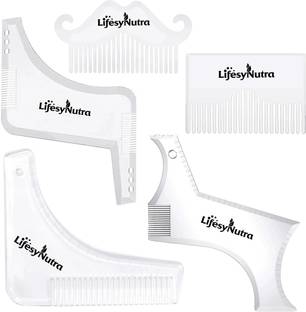 Lifesy Nutra Beard Shaper Tool shaping scale template tool set With Ultra-Slim Pocket Comb