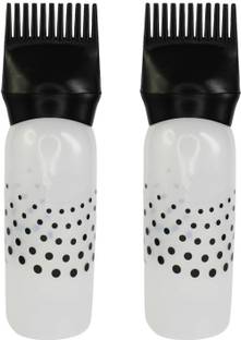 NSUSU Comb Oil Applicator Bottle With Graduated Empty Hair Dye Applicator Bottle B