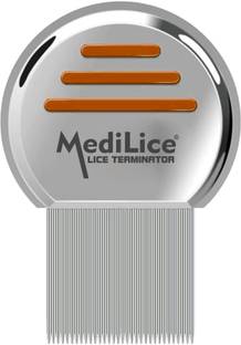 Medilice Professional Lice Terminator Comb | Stainless Steel with Micro-Groove Teeth