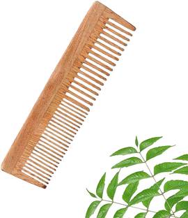 DAUMI Ayurvedic Neem Wood Anti Dandruff Hair Comb ( pack of 1)