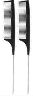Yuvami's Carbon Pin Tail Comb /Professional Colouring Comb -Set of 2 Combs