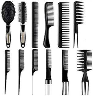 MKSL 12 Pieces Hair Brush Comb Set Paddle Hair Brush De-tangling Brush Hair Styling