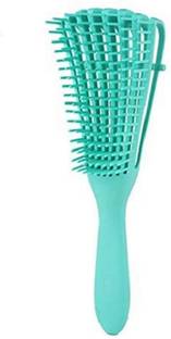 VALTUJA Wet And Dry Hair Detangler Hair Brush With Spacing Clip Saloon Detangler Brush