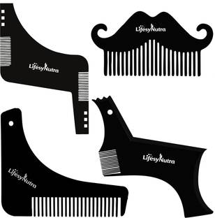 Lifesy Nutra Professional Beard Shaper Tool With Comb For Men, Home & Salon Beard Accessories