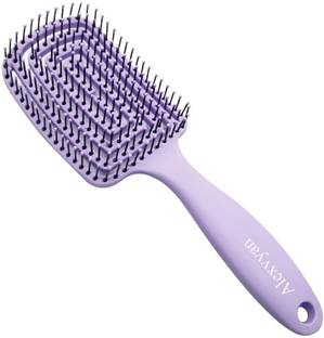 AlexVyan Purple Hair Scalp Massage Comb Hair brush Women Wet Curly Detangle Comb