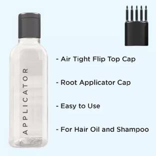 Elecsera Hair Root Applicator Bottle with Comb Cap for Applying Hair Oil Shampoo Medicine 100 ml Bottle