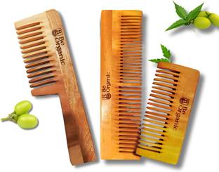 Be Organic Oil Treated Pure Kacchi Neem Wooden Comb Comb