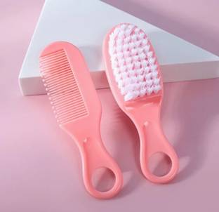 Nav Care Newborn Baby Soft Bristle Hairbrush & Comb Set, HairCare for Babies & Infants