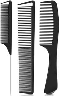 E-DUNIA 4PCS Professional Comb Set, Wide Tooth Rat Tail Fine Tooth Hair Combs