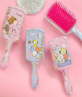 Timbktoo Korean Store BTS Character Desing Hair Brush pack of 1