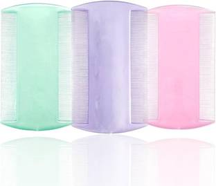 RGS Double-Sided Lice Comb for Kids & Adults (Multicolor - Pack of 4)