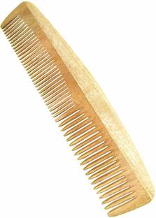 Herb Essential Handcrafted Neem Wood Comb - Anti Dandruff, Non-Static and Eco-friendly- Great for Scalp and Hair Health (Model - II) 