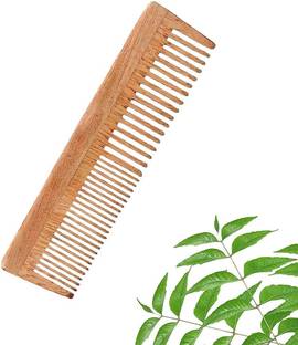 DAUMI Ayurvedic Neem Wood Anti Dandruff Hair Comb ( pack of 1)