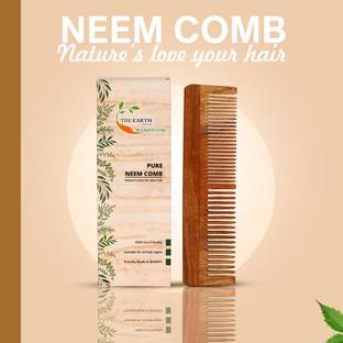 The Earth Trading 100% Neem wood comb Regular