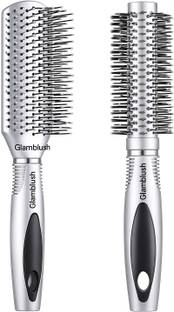 glamblush Premium Hair Brush Set – Sleek Paddle & Round Brush Combo for Effortless Styling