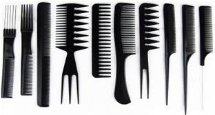 Stylewell 10pcs Professional Different Hair Comb Set Good 4 Barber Salon Hair Styling Hairdressing