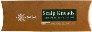 Saka Organics Scalp Kneads | Handmade Bamboo Neem Wood Comb