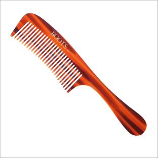 ROOTS Wide Teeth Handle Comb for Fine/ Wavy/ Curly Hair