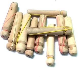 MANMORA Wooden Hair rollers (Pack of 10 pcs) | For hair Curling perming Hair Curler