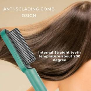 CHG Hair Straightening Machine Iron Built with Comb Hair Straightener | Hair Curler Hair Curler