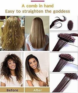 PKK TRADERS Hair Straightening Brush with LCD Screen Hair Curler