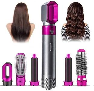 KRITAM 5 in 1 Hair Dryer, Styling Brush & Straightener, Volumizer, Hot Air Styler Hair Curler