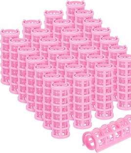 BM RETAIL 15MM 14PCS Hair Rollers Plastic Snap on Curlers Hair Curler