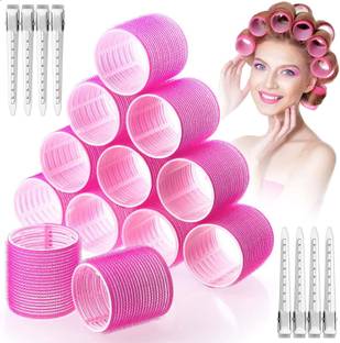 APOEM Hair Roller (set of 6) jumbo roller Hair Curlers Holding Rollers with clip Hair Curler