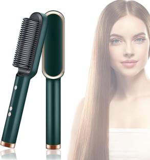MICOYANG Straightener Brush, Hair Straightening Iron Built with Comb, Fast Heating Hair Curler