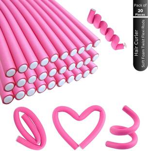 VEENXT Hair Rollers Sticks Curlers for Hair Styling DIY Hairdressing- 20 Flexi Rods Hair Curler