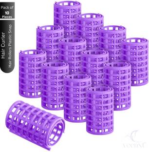 VEENXT Hair Rollers Plastic Snap for Curly Hair dressing Styling - no heat needed DIY Hair Curler