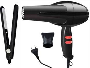 Oximus Professional-Grade Hair with hair Straightener Combo Hair Dryer