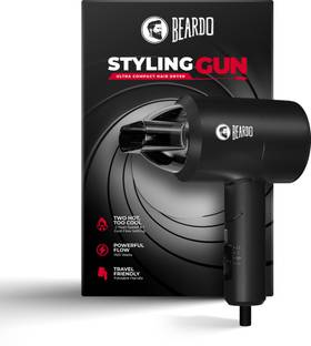 BEARDO Styling Gun Ultra Compact Hair Dryer | 1100 Watts Foldable Hair Dryer For Men Hair Dryer