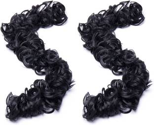 BELLA HARARO Frill Extensions Elastic Stretchable Synthetic Frill Add Volume Wavy Messy 2pc Hair Extension