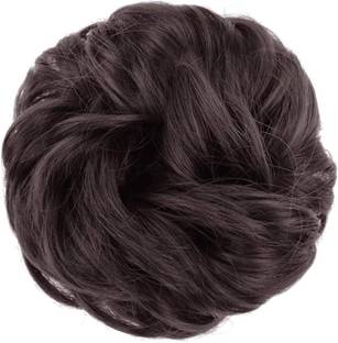 iFkart Curly Brown Bun Juda Brown Colour For Women Girls Instant Ready For Fashionable Hair Extension