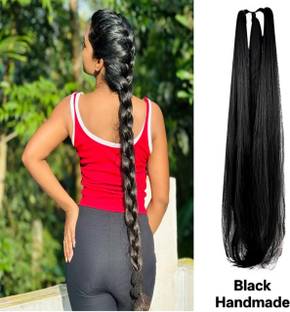 AmazBeri Parandi Choti for Women And Girl's Black choti  Hair Extension