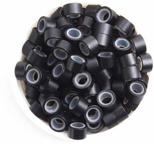 Blushia 500 PC Micro Ring For Itip Extension, Aluminum With Silicone Micro Rings Hair Extension