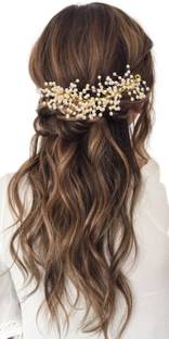 New Style Purple Leaf  Clips for Women Flower  Comb Pins Slide Hair Extension